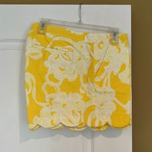 Yellow Lilly Shorts